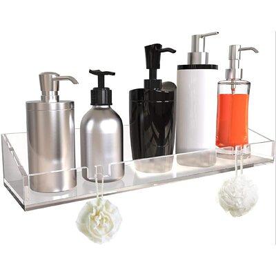 1pcs Acrylic Shelves Clear Bathroom Shelves No Drill Adhesive