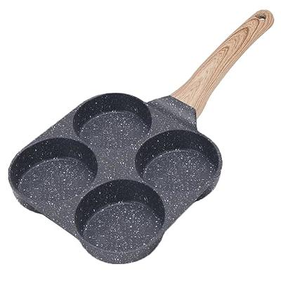 4-cup Egg Frying Pan Non Stick Egg Cooker Pan 4-cup Omelette Pan Round  Burger Pancake Pan