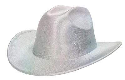 Shapeable Cowboy Hat for Men Women Fedoras Wool Cap Outback Felt Cowgirl  Jazz Hats with Silver Canyon M/L (US, Alpha, Medium, Silver - Sequins) -  Yahoo Shopping