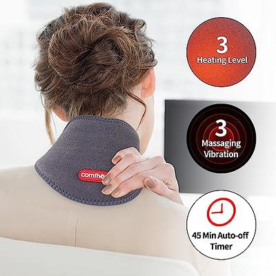 Comfheat USB Neck Heating Pad with Vibration Heated Neck Wrap for