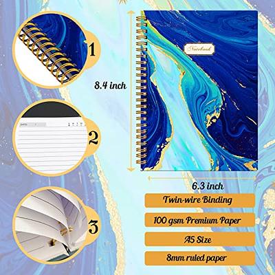 1 Subject Left Handed Assorted Colored Spiral Notebook