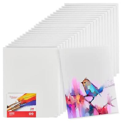 Artlicious Canvases for Painting - Pack of 24, 11 x 14 Inch Blank White  Canvas Boards - 100% Cotton Art Panels for Oil, Acrylic & Watercolor Paint  - Yahoo Shopping