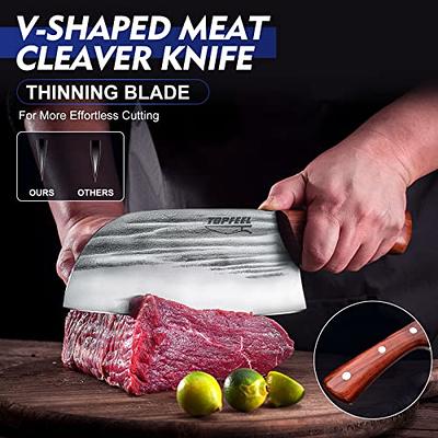 heavy blade butcher chopping cleaver high