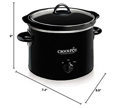 Crockpot 2 Qt Black Manual Slow Cooker