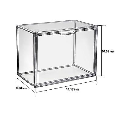 Clear Handbag Storage Organizer for Closet, 3 Packs Acrylic Display Case  for Purse/Handbag, Plastic Storage Containers with Magnetic Door, Acrylic  Box