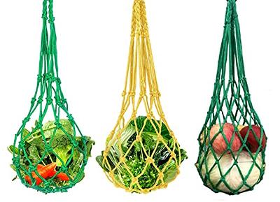 4Pcs Chicken Vegetable String Bag Poultry Fruit Holder Chicken Cabbage  Feeder Treat Feeding Tool with Hook for Hens Chicken Coop Toy for Hen Goose