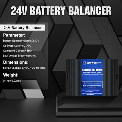 ECO-WORTHY Battery Balancer 24V Battery Equalizer Quick Balancing  AGM/Gel/Lithium and Nickel-Metal Hydride Battery Voltage and Capacity,  Extend Battery Life - Yahoo Shopping