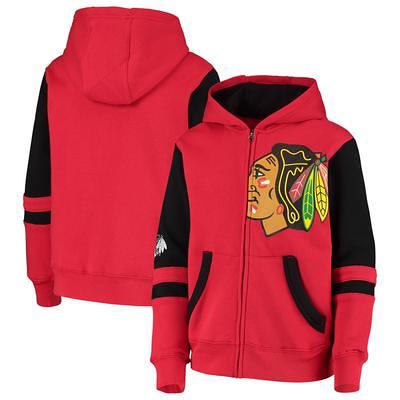 Preschool Red Chicago Blackhawks Faceoff Fleece Full-Zip Hoodie Jacket