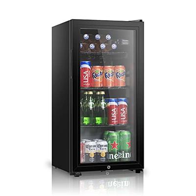 EUHOMY Beverage Refrigerator and Cooler, 126 Can Mini fridge with