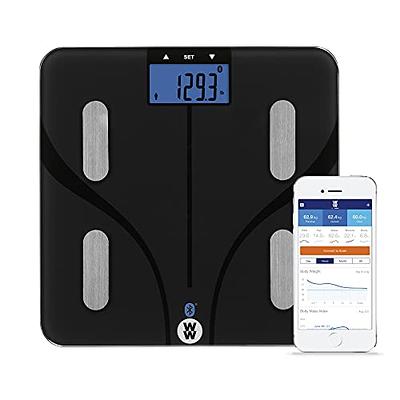 Weight Watchers Scales by Conair Bathroom Scale for Weight, Glass Digital  Scale, Bluetooth Scale, BMI Scales