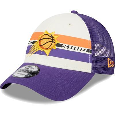 Men's New Era White/Black Phoenix Suns Back Half 9FIFTY Snapback Hat