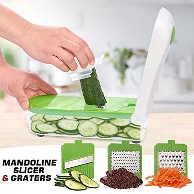 15 In 1 Mandoline Vegetable Chopper Slicer Onion Chopper Cutter Salad Chopper  Veggie Food Chopper Dicer Potato Slicer Grater