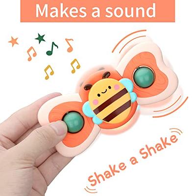 Suction Cup Spinner Toys Baby Toys 12-18 Months Sensory Toys for Toddlers 1-3 Toys for 1 2 Year Old Boy Gifts Spinning Top Toy Bath Toys Birthday