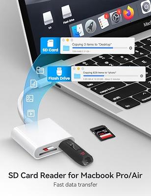  USB C to SD/Micro SD Card Reader, 4 in 1 USB-C to Camera Memory  Card Adapter with Charging Port for iPhone 15/ iPad Pro, USB 3.0 Female OTG  Adapter for iPad