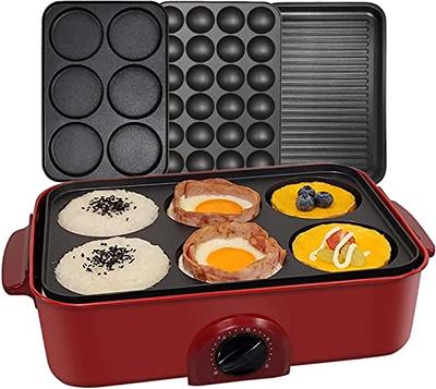 HeHoGoGo Multifunctional Electric Griddle Electric Skillet Nonstick Baking  Maker with 2 Interchangeable Pan Takoyaki Maker Cake Pop Grill Maker Fried  Steak - Yahoo Shopping