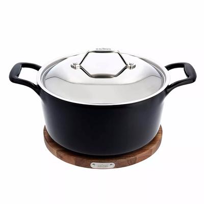 Lodge Enamelware 6 qt. Round Cast Iron Dutch Oven in Oyster White with Lid  EC6D13 - The Home Depot