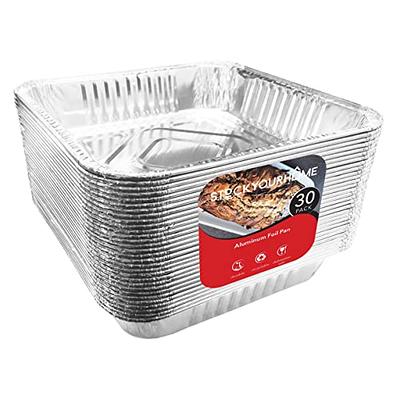 Aluminum Foil Pans30 Pack 8x8 Inches Tin Foil Pans With High Heat