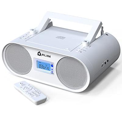 Pyle Portable CD Player Bluetooth Boombox Speaker - AM/FM Stereo Radio & Audio Sound, Supports CD-R-RW/MP3/WMA, USB, Aux, Headphone, LED Display, AC