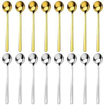 DEAYOU 14 Pieces Guitar Coffee Spoons, 18/10 Stainless Steel Small Spoon,  4.7 Inch Creative Demitasse Espresso Spoons for Dessert, Ice Cream, Tea,  Stirring, Mixing, (Multi-Color) - Yahoo Shopping