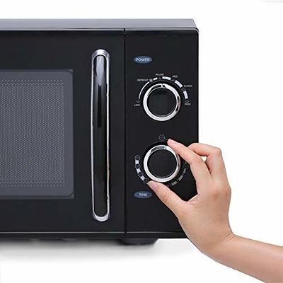 COMMERCIAL CHEF 1.6 Cubic Foot Microwave with 10 Power Levels, Small  Microwave with Push Button Child Safety Lock, 1100 Watt Microwave with  Digital