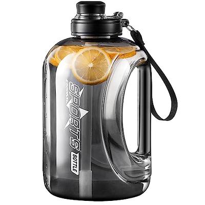 JIMACRO Water Bottle, BOTTLED JOY 1 Gallon Water Bottle with Straw and  Handle BPA-Free, 128