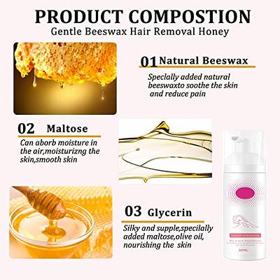 Moisturizing Beeswax Hair Removal Spray Foam - Plant Extract, Non