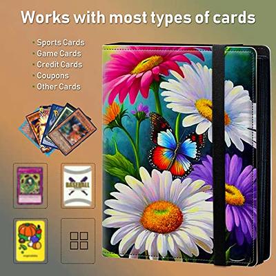 Card Binder Trading Cards Case With 55 Sleeves, 4-Pocket Card Book Holder  Fits 440 Cards for TCG Game Cards Collection, Sports Trading Cards  Collector Album Dragon 440cards