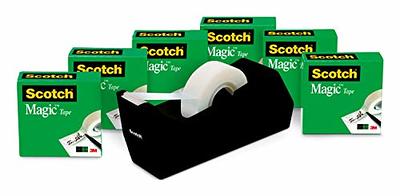  Scotch Magic Tape, 6 Rolls with Dispenser, Numerous  Applications, Invisible, Engineered for Repairing, 3/4 x 1000 Inches, Boxed  (810K6C38) : Clear Tapes : Office Products