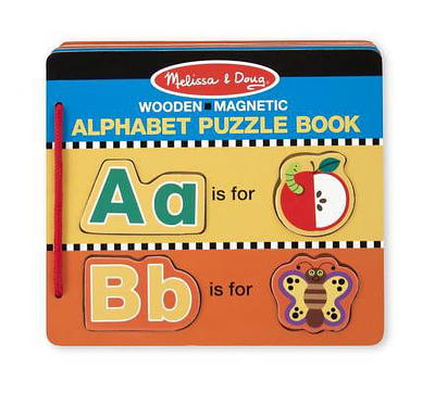 Melissa & Doug Wooden Puzzle Storage Case (Holds 12 Puzzles)