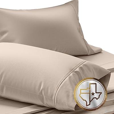 Set of 4 Pillow Cases Queen Standard, 800 TC 100% Egyptian Cotton, Great for Hair & Skin Care, Silky Soft Sateen Weave Pillow Covers for Bed Pillow