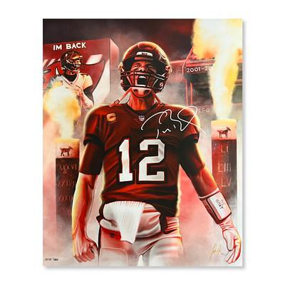 Rob Gronkowski Signed Tampa Bay Buccaneers Framed 20x24 NFL Stretched Canvas