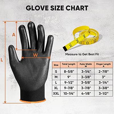 ANDANDA Cut Resistant Gloves Level C, 3D Comfort Stretch Fit, PU