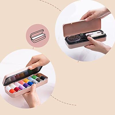 TBWHL Portable Sewing Kit 16 Colors Thread and Tape Measure Mini