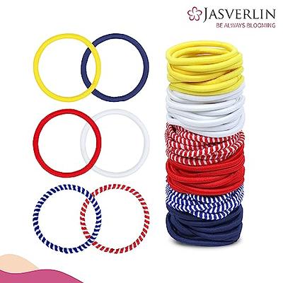  JASVERLIN Colorful Hair Elastic Bands, Mini