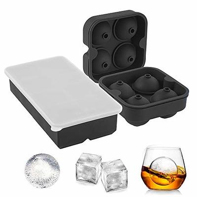 Choice Black Silicone 4 Compartment 2 Cube Ice Mold