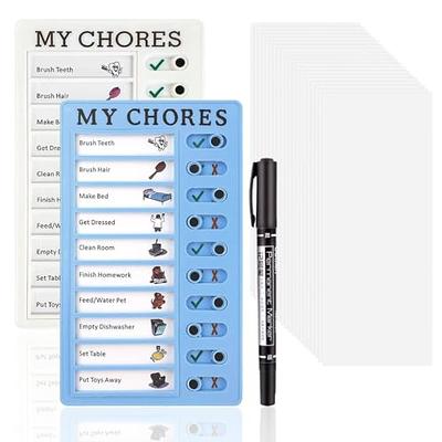 6 Pieces) Chore Chart Memo Checklist Board, Chore Chart for Kids, to Do  List Message Board with 20 Removable Replacement Blank Card Stocks for Home  Travel Daily Planning - Yahoo Shopping