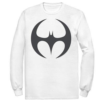 Small, Classic Ringer Shopping DC Men\'s Tee, White Batman Yahoo Size: Comics Gadgets - Logo