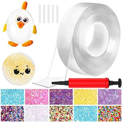 Nano Tape Bubbles, Double Sided Tape Magic Plastic Bubble, Nano Tape  Elastic Bubble DIY Craft Kit, Party Favors and Fidget Toys for Girls, Boys,  Kids 