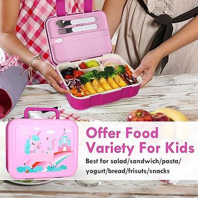 Bento Lunch Box Set for Kids with 10oz Soup Thermo, Leak-Proof Lunch  Containers with 4 Compartment, Kids Thermo Hot Food Jar and Insulated Lunch  Bag
