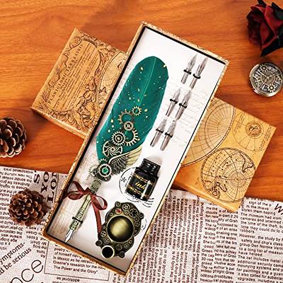 Calligraphy Pen Set- Luxury Dip pen Quill Pen and Ink Set with 5 nibs, –  hhhouu