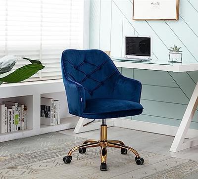 Velvet Swivel Upholstered adjustable height Home office Chair With