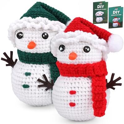 Christmas Snowman Crochet Kit for Beginners Snowman Dad