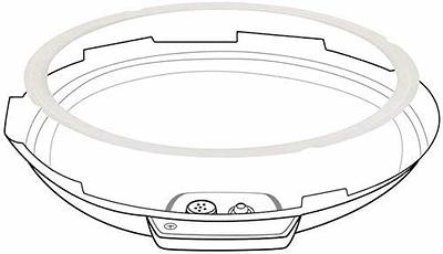 Sealing Ring for CHEF iQ 6 Quart Electric Pressure Cooker 100% Silicone  Replacement Gasket Seal Rings for 6 Qt CHEF iQ Smart Electric Pressure  Cooker