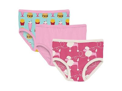 Kic Kee Pants KicKee Pants Girls Underwear, Set of 3, Prints and