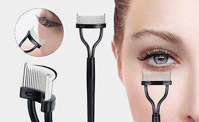 Glitter Black Eyebrow Eyelash Brushes Comb Eyelash Spoolies - Temu