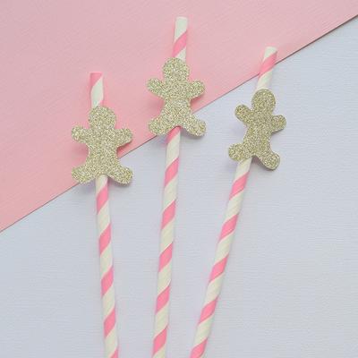 Gingerbread Reusable Straws