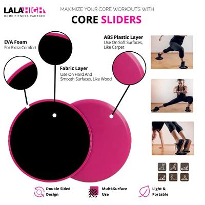 LALAHIGH Push Up Board, Portable Home Workout Equipment for Women & Men,  Pink