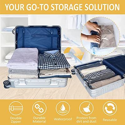 12 Travel Compression Bags Vacuum Packing, Roll Up Space Saver Bags for  Luggage, Cruise Ship Essentials (5 Large /5 Medium/2 Small Roll) - Yahoo  Shopping