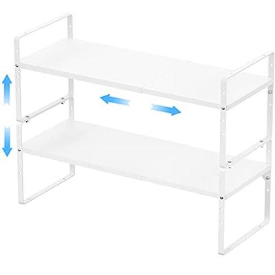 2 Pack- Simple Trending Cabinet Shelf Organizer, Kitchen Counter Shelf