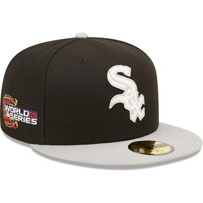 Chicago White Sox New Era 1917 World Series Side Patch Peach Undervisor  59FIFTY Fitted Hat - White/Gray